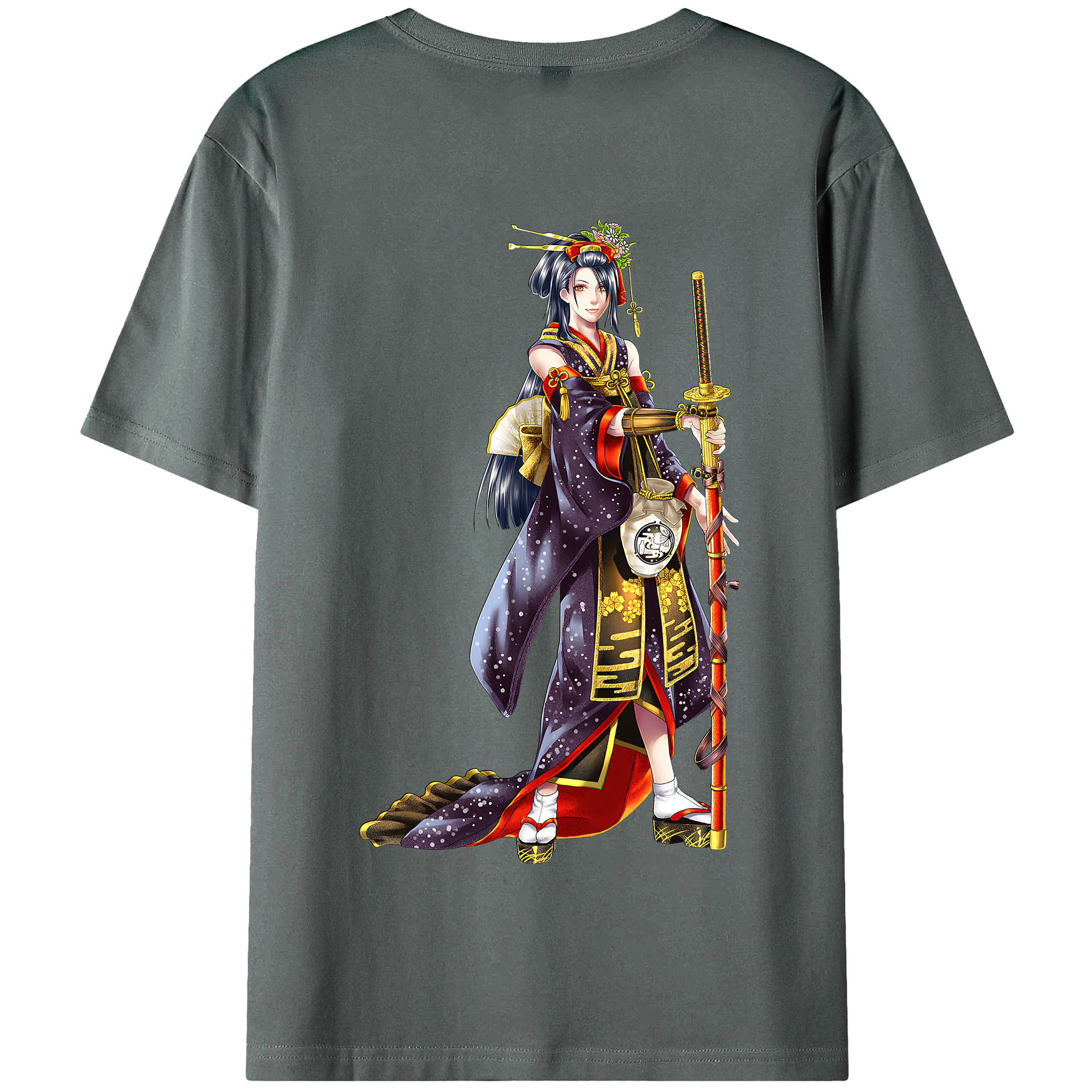 （画像用） 刀剣乱舞 Touken Ranbu 綿100％半袖Tシャツ（背面プリント）
